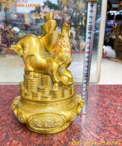Bộ Tam Hợp Sửu, Tị, Dậu Bằng Đồng Cao 22cm