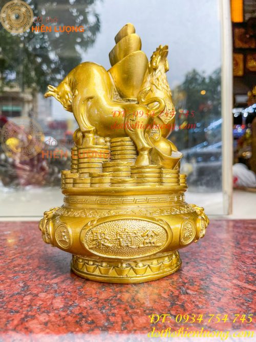 Bộ Tam Hợp Sửu, Tị, Dậu Bằng Đồng Cao 22cm