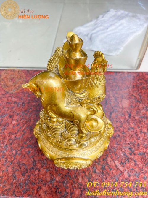 Bộ Tam Hợp Sửu, Tị, Dậu Bằng Đồng Cao 22cm