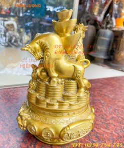 Bộ Tam Hợp Sửu, Tị, Dậu Bằng Đồng Cao 22cm