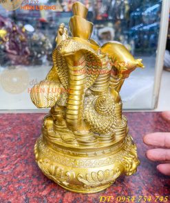 Bộ Tam Hợp Sửu, Tị, Dậu Bằng Đồng Cao 22cm