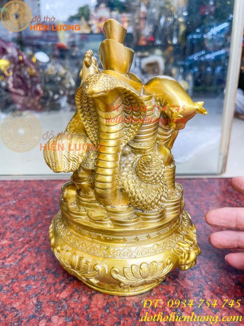 Bộ Tam Hợp Sửu, Tị, Dậu Bằng Đồng Cao 22cm