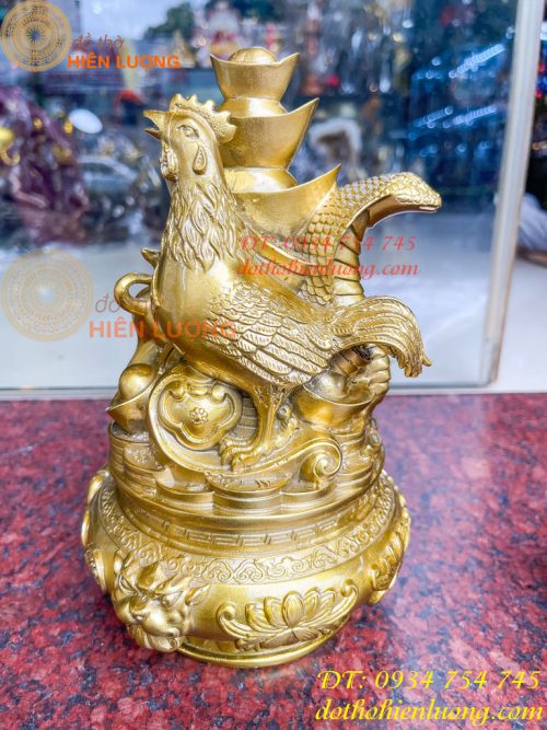 Bộ Tam Hợp Sửu, Tị, Dậu Bằng Đồng Cao 22cm