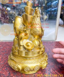 Bộ Tam Hợp Sửu, Tị, Dậu Bằng Đồng Cao 22cm