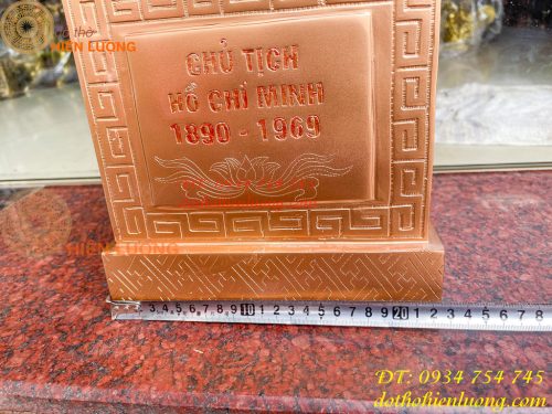 Tượng Bác Hồ Đứng Vẫy Tay Chào Cao 75cm Bằng Đồng Đỏ