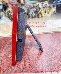 Tranh Hoa Sen Để Bàn Mạ Vàng 24K KT 20x20cm