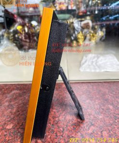 Tranh Hoa Sen Mạ Vàng Để Bàn 20x25cm