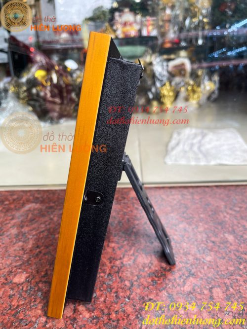 Tranh Hoa Sen Mạ Vàng Để Bàn 20x25cm