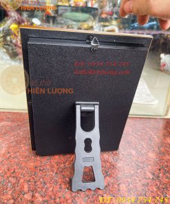 Tranh Hoa Sen Mạ Vàng Để Bàn 20x25cm