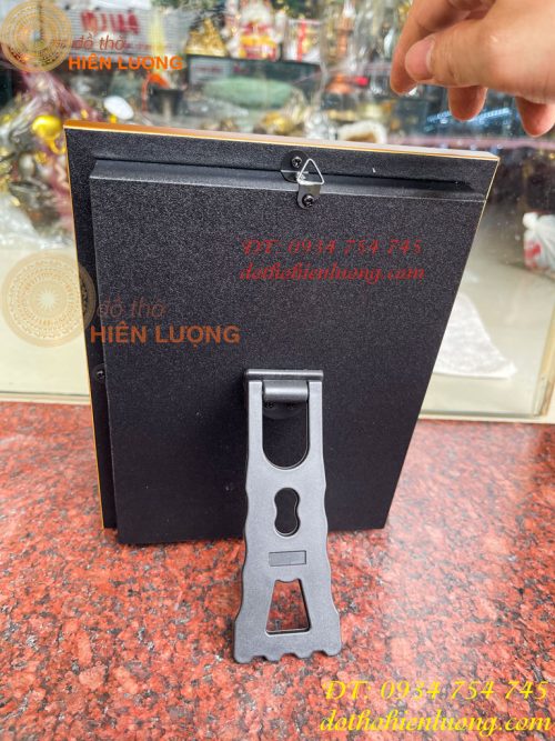 Tranh Hoa Sen Mạ Vàng Để Bàn 20x25cm