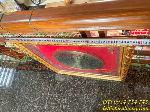 Tranh Trống Đồng Treo Tường KT 70x70cm Ăn Mòn