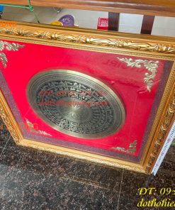 Tranh Trống Đồng Treo Tường KT 70x70cm Ăn Mòn