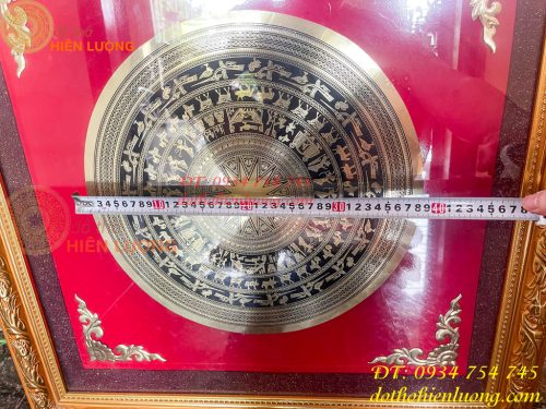 Tranh Trống Đồng Treo Tường KT 70x70cm Ăn Mòn