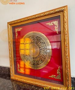 Tranh Trống Đồng Treo Tường KT 70x70cm Ăn Mòn