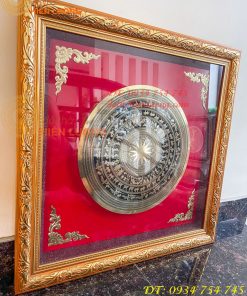 Tranh Trống Đồng Treo Tường KT 70x70cm Ăn Mòn