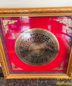 Tranh Trống Đồng Treo Tường KT 70x70cm Ăn Mòn