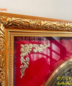 Tranh Trống Đồng Treo Tường KT 70x70cm Ăn Mòn