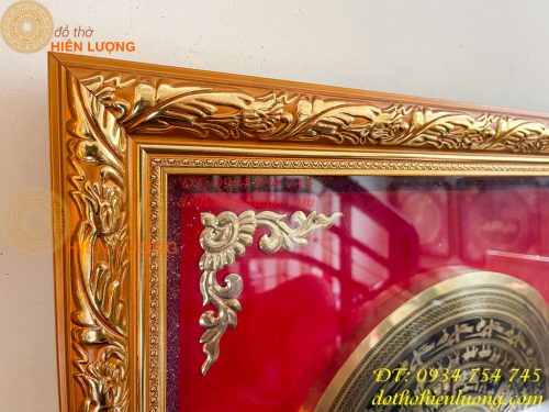 Tranh Trống Đồng Treo Tường KT 70x70cm Ăn Mòn