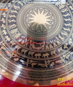 Tranh Trống Đồng Treo Tường KT 70x70cm Ăn Mòn