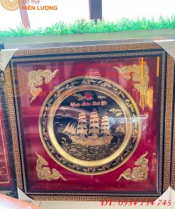 Tranh Thuận Buồm Xuôi Gió Bằng Đồng Ăn Mòn