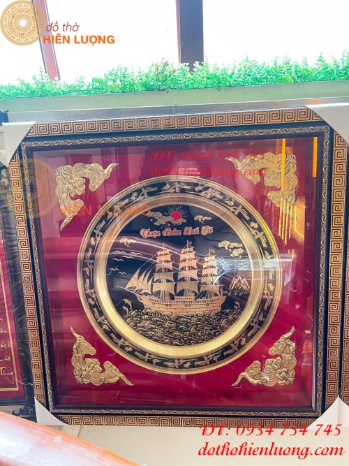 Tranh Thuận Buồm Xuôi Gió Bằng Đồng Ăn Mòn