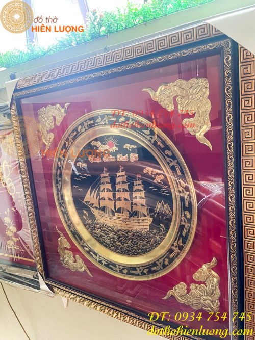 Tranh Thuận Buồm Xuôi Gió Bằng Đồng Ăn Mòn