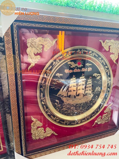 Tranh Thuận Buồm Xuôi Gió Bằng Đồng Ăn Mòn