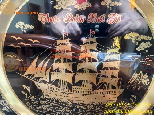Tranh Thuận Buồm Xuôi Gió Bằng Đồng Ăn Mòn
