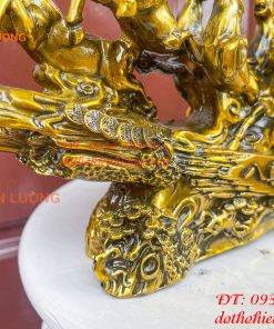 Tượng Bát Mã Mã Đáo Thành Công Bằng Đồng Dài 30cm