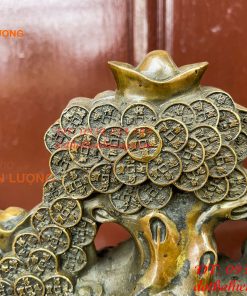 Cây Tiền Tài Lộc Đế Cóc Bằng Đồng Cao 19cm