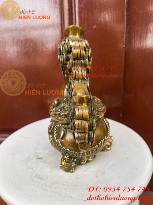 Cây Tiền Tài Lộc Đế Cóc Bằng Đồng Cao 19cm