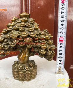 Cây Tiền Bằng Đồng Hun Tài Lộc Phong Thủy