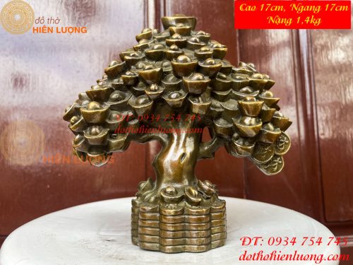 Cây Tiền Bằng Đồng Hun Tài Lộc Phong Thủy