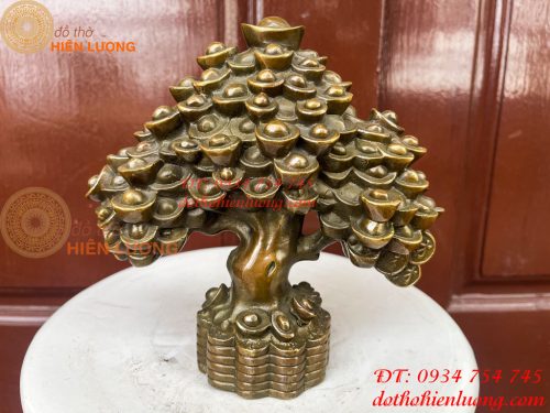 Cây Tiền Bằng Đồng Hun Tài Lộc Phong Thủy