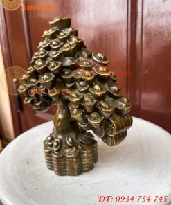 Cây Tiền Bằng Đồng Hun Tài Lộc Phong Thủy