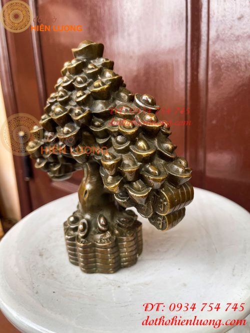 Cây Tiền Bằng Đồng Hun Tài Lộc Phong Thủy