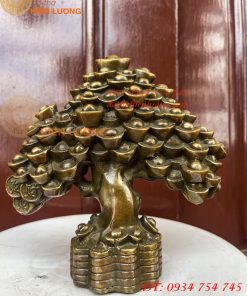 Cây Tiền Bằng Đồng Hun Tài Lộc Phong Thủy