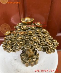 Cây Tiền Bằng Đồng Hun Tài Lộc Phong Thủy