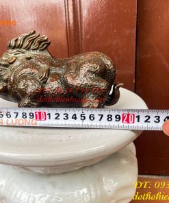 Tượng Heo Rừng Bằng Đồng Phong Thủy Dài 20cm