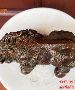 Tượng Heo Rừng Bằng Đồng Phong Thủy Dài 20cm