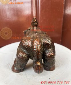 Tượng Heo Rừng Bằng Đồng Phong Thủy Dài 20cm