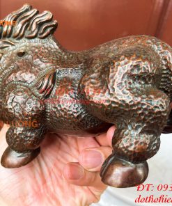 Tượng Heo Rừng Bằng Đồng Phong Thủy Dài 20cm