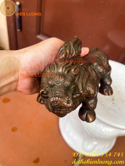 Tượng Lợn Rừng Bằng Đồng Phong Thủy