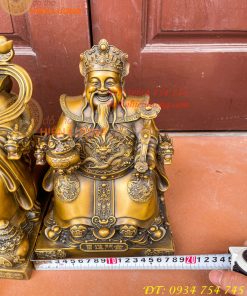 Bộ Tài Địa Cao 25cm Và Ông Phát 30cm Bằng Đồng Hun