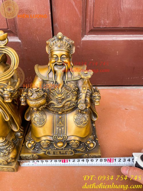 Bộ Tài Địa Cao 25cm Và Ông Phát 30cm Bằng Đồng Hun