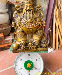 Bộ Tài Địa Cao 25cm Và Ông Phát 30cm Bằng Đồng Hun