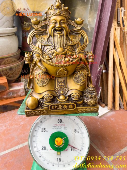 Bộ Tài Địa Cao 25cm Và Ông Phát 30cm Bằng Đồng Hun