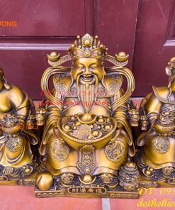 Bộ Tài Địa Cao 25cm Và Ông Phát 30cm Bằng Đồng Hun