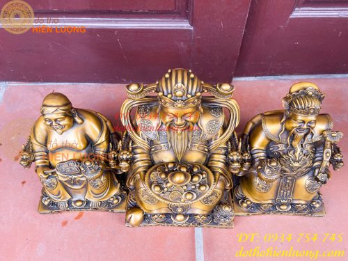 Bộ Tài Địa Cao 25cm Và Ông Phát 30cm Bằng Đồng Hun