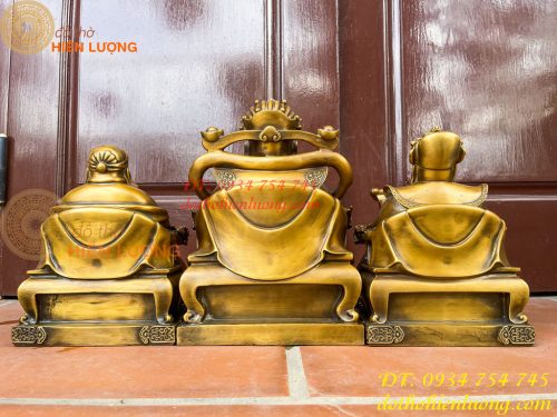 Bộ Tài Địa Cao 25cm Và Ông Phát 30cm Bằng Đồng Hun